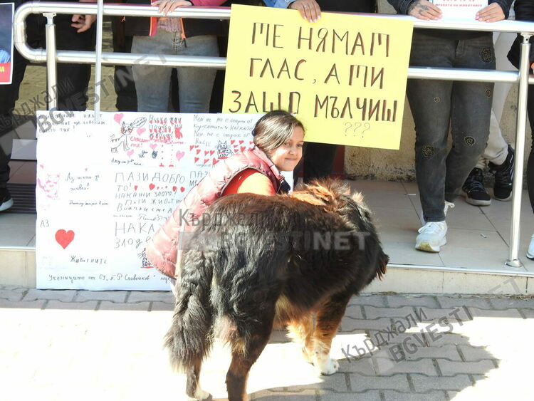 Кърджалийци излязоха на протест в защита на животните,  искат адекватно законодателство срещу насилниците на четириногите